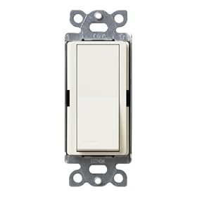 Lutron SC-1PS-BI Diva 15-Amp, 120-Volt to 277-Volt Single-pole Switch in Biscuit by Lutron