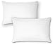 DreamNorth PREMIUM Gel Pillow Loft (Pack of 2) Luxury Plush Gel Bed Pillow For Home + Hotel Collection [Good For Side and Back Sleeper] Cotton Cover Dust Mite Resistant & Hypoallergenic - Queen Size