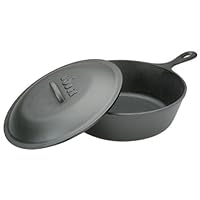 Lodge Logic L8CF3 Covered Chicken Fryer, Black, 3-Quart