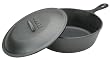 Lodge Logic 3-Quart Covered Chicken Fryer, Black