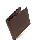 Gianfranco Ferre Logoed Stitched Genuine Leather Billfold Wallet Dark Brown