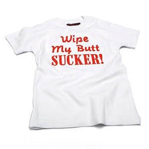 Wipe My Butt Sucker Baby Blue T-shirt S/S,12-18 months
