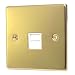 POLISHED BRASS TELEPHONE SLAVE SOCKET C438PBW
