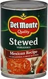 Del Monte, Mexican Recipe Stewed Tomatoes (with Jalapenos, Garlic & Cumin), 14.5oz Can (Pack of 6)