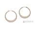 Ed Levin Gold Hammered Hoop Earrings