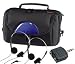 Electronics : Hama - Portable DVD case for 7-9' players + 2 Headphones + Adapter - 2 female stereo jacks