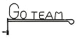 Go Team! Garden Size Flag Pole