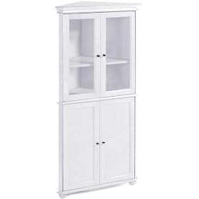 Hampton Bay 25w Corner Four - door Tall Cabinet, CORNER 25W, WHITE