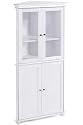 Furniture online: Hampton Bay 25"w Corner Four - door Tall Cabinet, CORNER 25"W, WHITE