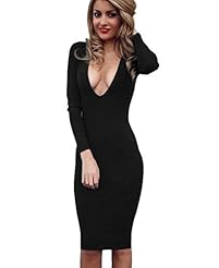 Sexy Fall Winter Long Sleeves Cotton/Polyester/Spandex Bandage Dress/Bodycon Dress/Party Dress 