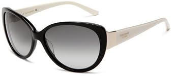 Click here to buy Kate Spade Ladies Soliel Sunglasses,Black and Cream Frame Gray Gradient Lens,one size by Kate Spade.