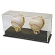 BCW Deluxe Acrylic Double Gold Glove Baseball Display - Acrylic Base - 1&nbsp;Display&nbsp;per&nbsp;Pack