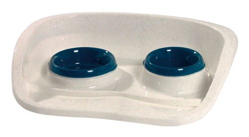 Stefanplast 84835 Futterbar mit 2 Näpfen, 46 x 35 x 11 cm Stefanplast 84835 Futterbar mit 2 Näpfen, 46 x 35 x 11 cm