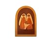 Handmade Decorative Sacred Family