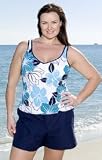 South Point Baja Beach Plus Size Shortini Swimsuit - Plus Size Swimwear Plus Size Swimsuits