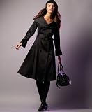 DKNYC Long-Sleeve Belted Trench Coat