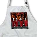 Four Harvard Men Of The Apocalypse - BLACK Full Length Apron With Pockets 22w X 30l