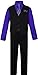 Black n Bianco Boys Pinstripe Dress Suit, with Vest, Shirt, Tie and Pants Set