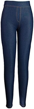 Geval Women's Fitness Elastic Body Shaping Leggings(Blue,M)