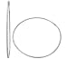 14k White Gold Large Diamond Cut Hoop Earrings 2.75\