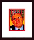 Newt Gingrich, Man of the Year / TIME Cover: December 25, 1995, Framed Art Print by TIME Magazine