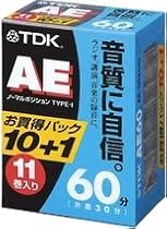 TDK オーディオカセットテープ AE 60分11巻パック [AE-60X11G]