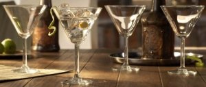 Fifth Avenue Crystal Martini Glasses, Set of 4