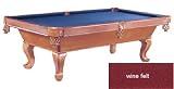 Tahoe Solid Maple 8 foot Pool Table - Honey Finish - Wine Felt - B000AQEU7S