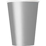 10 Count Paper Cups, 12-Ounce, Silver