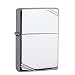 Zippo Vintage with Slashes High Polish Chrome Pocket Lighter