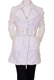 Muscato Military Belted Felt Jacket White