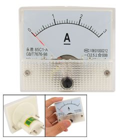 Class 2.5 Accuracy DC 0-3A Analog Panel Meter Amperemeter 85C1-A