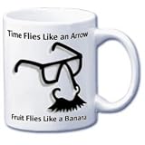 Funny Mug # 5 11 oz. Ceramic Mug - Time Flies Like an Arrow - Fruit Files Like a Banana. Click on Other HercuGlass Products to see our full line of MUG MUSINGS