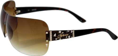 Guess Women's Gradient GU7214-TO-34 Brown Rimless Sunglasses