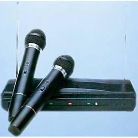 Wireless Karaoke 2 Microphone System JT306A Free Ship by Trident