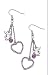 Playboy dangling Earrings with Hearts
