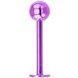 16 Gauge Light Purple Electro Titanium Labret Monroe -3/8"