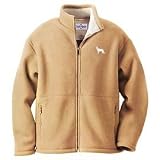 Men's Faux Shearling German Shepherd White Jacket