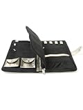 MIAMICA TRENDY EMBROIDERED "BLING IT ON..." GOLD METALLIC JEWELRY PORTFOLIO TRAVEL ORGANIZER POUCH CASE