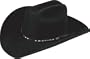 Bailey 2X Alamo Wool Cowboy Hat 7 1/8 Black
