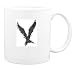Mug with crow, raven, wings, flying, bird