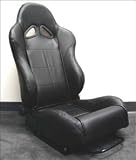 NRG Innovations (RS-100R) Sport Seats - Cloth - Red