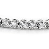 14K White Gold Diamond Bracelet -- 3.00 Ct. I1-I2 J/K