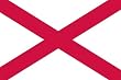 Valley Forge Nylon Alabama State Flag, measures 3-Foot x 5-Foot