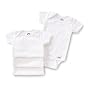 Gerber Brand 4 Pack Organic Onesies, White, 0-3 Months
