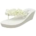 Touch Ups Women's Birdy Sandal,Ivory Vinyl,9 M US