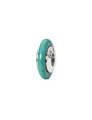 Sterling Silver Blue Maganasite Stone Charm
