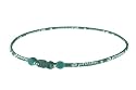 Phiten Star Necklace, Green/WH, 18"