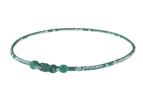 Phiten Star Necklace, Green/WH, 18"