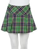 Pleated Plaid Skort